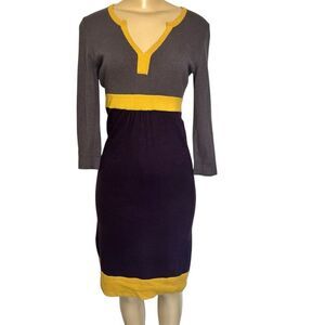 Boden Colorblock Knit sweater Dress size 4